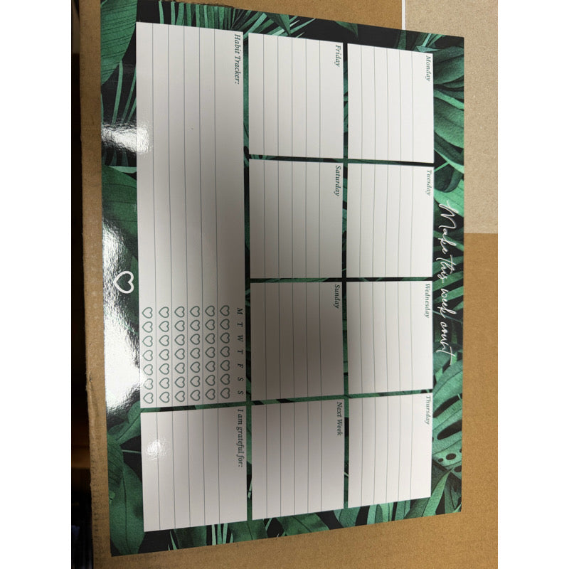 Green Leaf Magnetic Planner Set