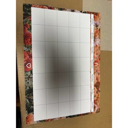 Orange Flower Magnetic Planner Set