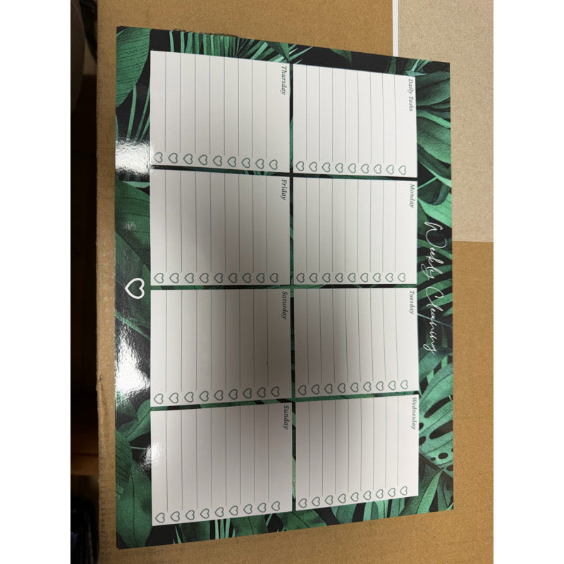 Green Leaf Magnetic Planner Set